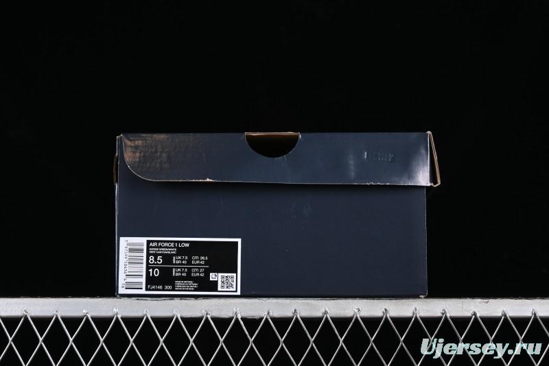 Nike Air Force 1 '07 Low Casual Sneakers with Full-Length Air Cushion - FJ4146-300