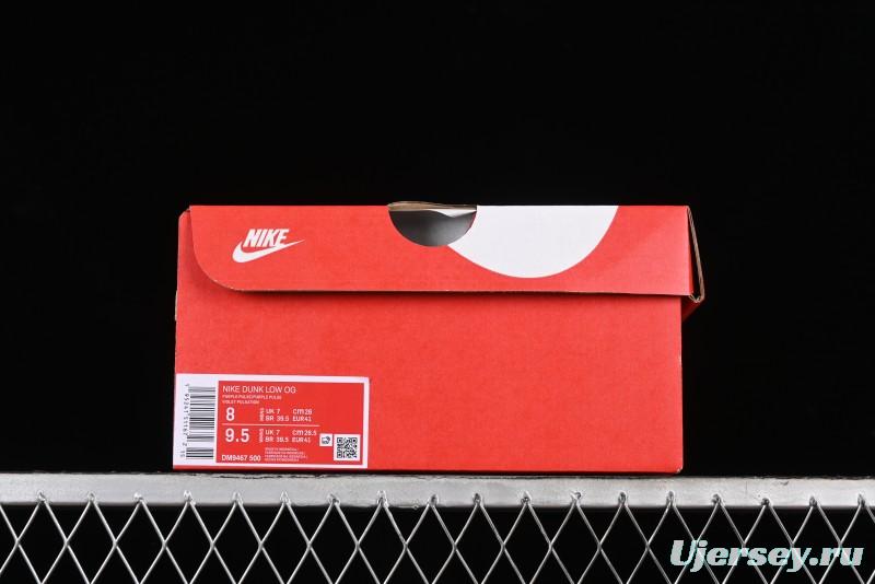 Nike SB Dunk Low Premium White Light Purple Skateboarding Shoes - DM9467-500