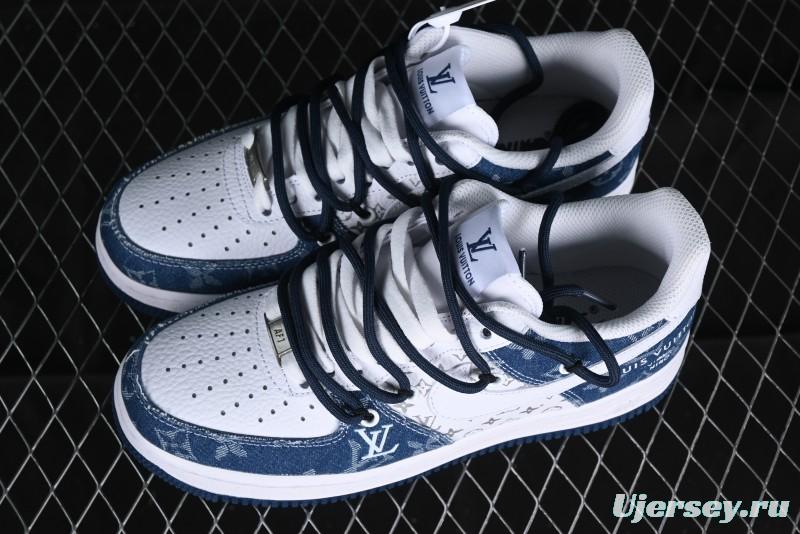 Nike Air Force 1 Low Custom Strap Casual Sneakers with Full-Length Air Cushion - ZH0316-021