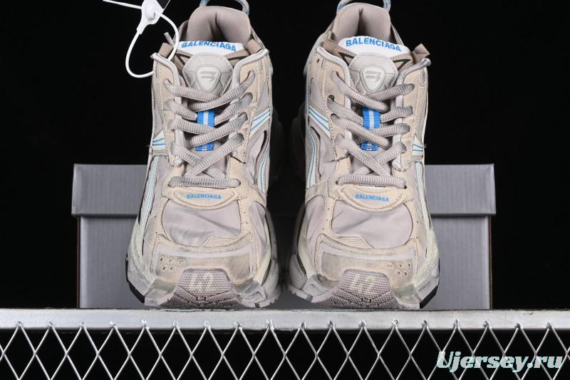 Balenciaga Runner Kith Four Color Retro Casual Sneakers - W3RNY2240