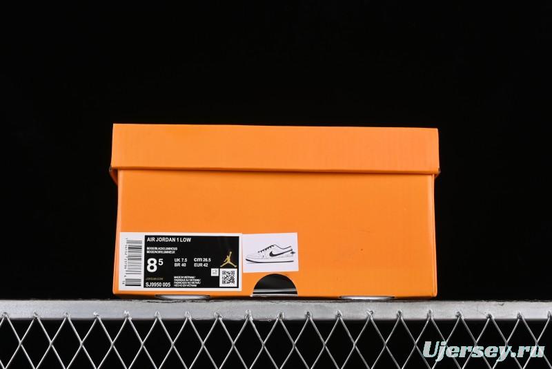 Nike Air Jordan 1 Low LV Collaboration - Printed Knight High-End Custom Low-Top Culture Basketball Shoes SJ9950-005