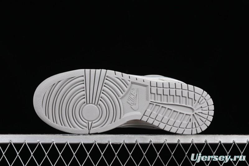 Nike SB Dunk Low UN Collaboration - Light Grey Swoosh Anniversary High-End Custom Low-Top Casual Skate Shoes - SF1588-135