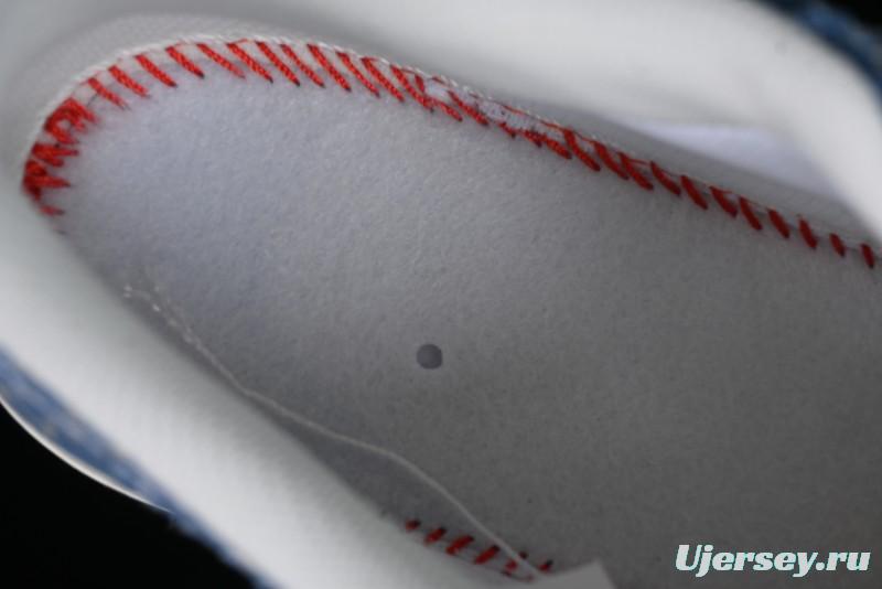 Nike Air Force 1 '07 Low LV Collaboration - Denim Double Swoosh Low-Top Casual Sneakers - HD1968-028