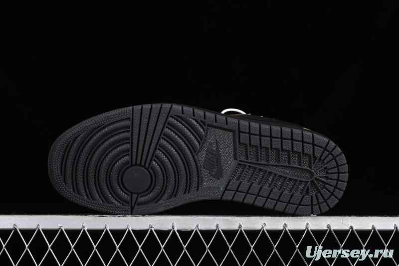 Nike Travis Scott x Air Jordan 1 Low OG AJ1 Reverse Swoosh Sneakers - DM7866-202