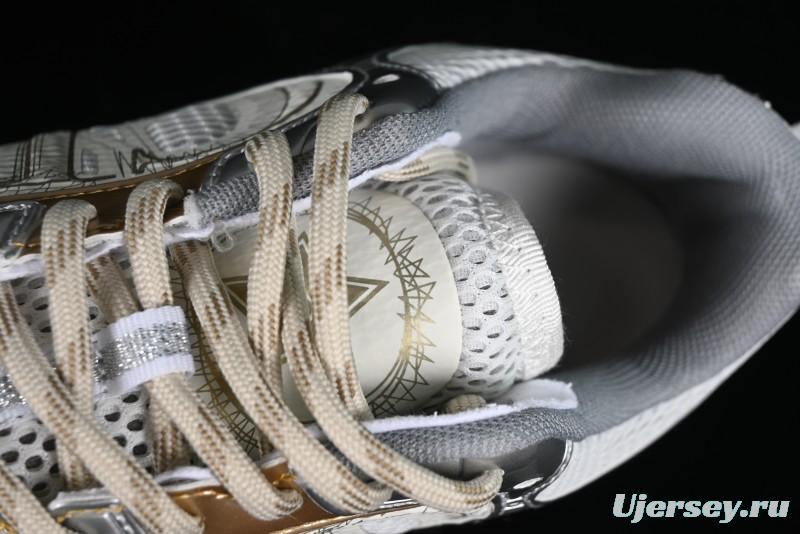 Dior Chrono Round Toe Lace-Up Lifestyle Casual Running Sneakers - 49G GOLDEN