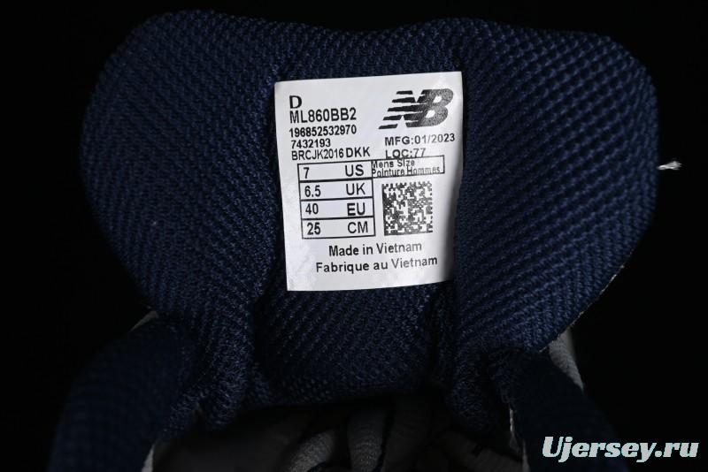 New Balance 860V2 Classic Retro Dad Style Casual Running Shoes - ML860BB2