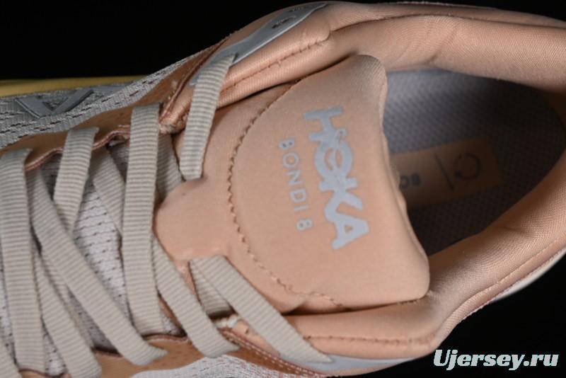 HOKA ONE ONE Bondi 8 Functional Cushioned Running Shoes with Soft EVA Midsole - 1123202 SSEG