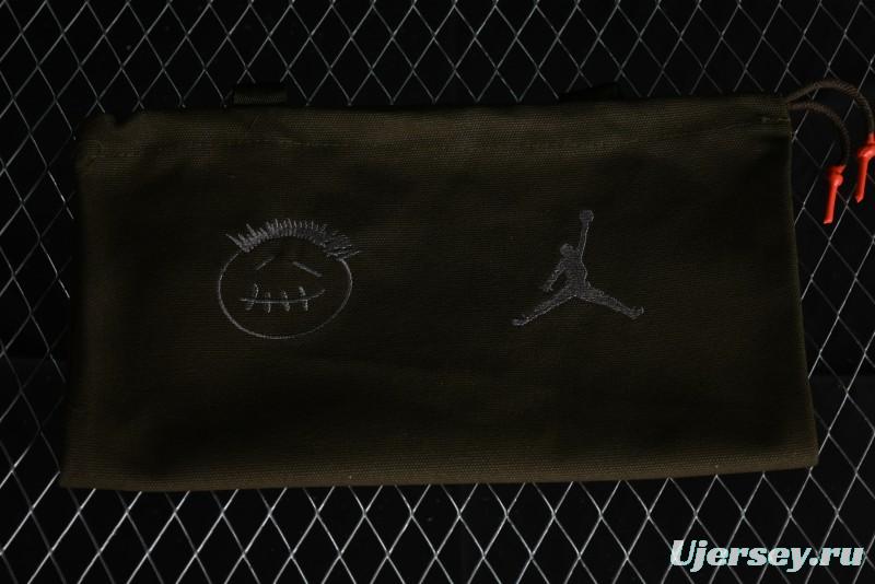 Nike Travis Scott x Jordan Cut The Check AJ1 Basketball Shoes with Velcro Design - FZ8117-200