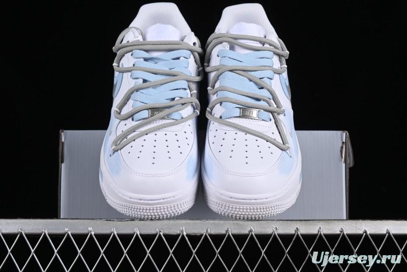 Nike Air Force 1 '07 Low Anime Theme Broken Swoosh Custom Spray Casual Sneakers - ZH0316-020
