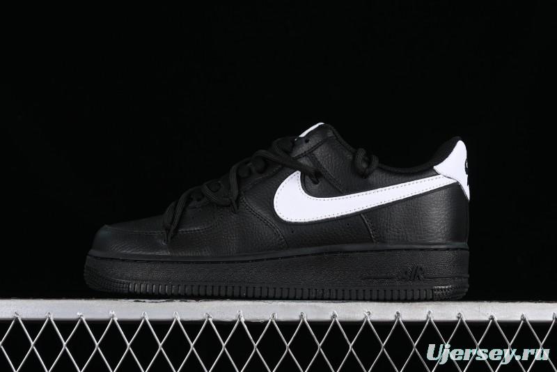Nike Air Force 1 '07 Low Classic Lace-Up Casual Sneakers in Black & White - ZH0316-018