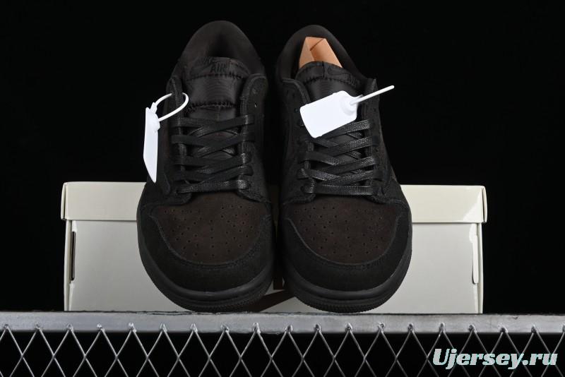 Nike Travis Scott x Air Jordan 1 Low OG AJ1 Reverse Swoosh Sneakers - DM7866-202