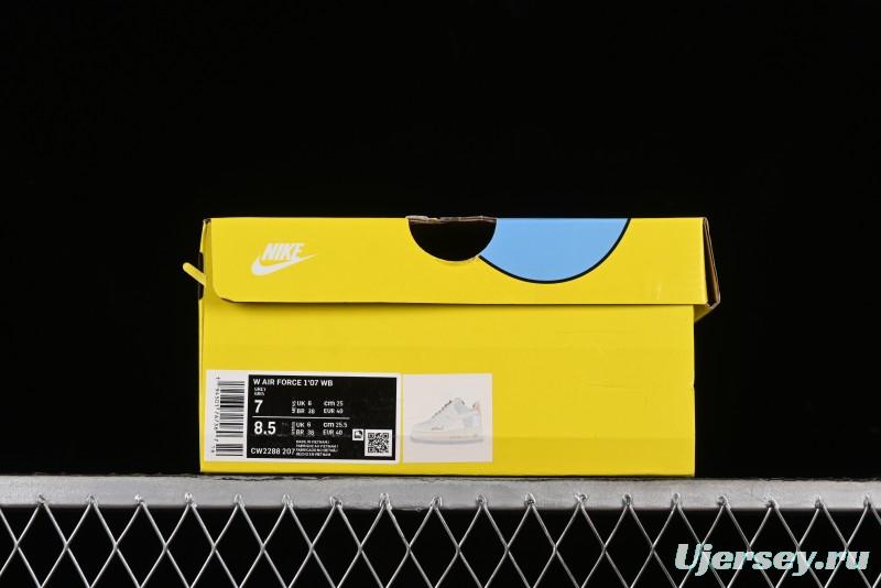 Nike Air Force 1 '07 Low x Kaws Casual Sneakers with Full-Length Air Cushion - CW2288-207