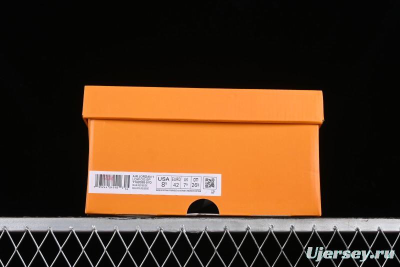 Nike Travis Scott x Fragment Design x Jordan Air Jordan 1 Low OG SP AJ1 LV Blue Red Low-top Casual Sneakers - YQ2088-670