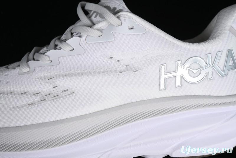 HOKA ONE ONE CLIFTON 9 Running Shoes with Lightweight Knit Mesh and Enhanced Cushioning - 1127895 NCWT