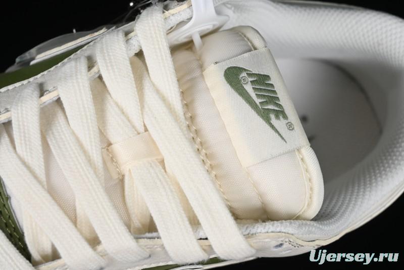 Nike SB Dunk Low LV Collaboration - Beige Olive Green Anniversary Custom Low-Top Casual Skate Shoes - BB8766-211