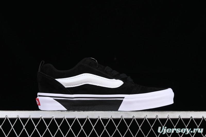 Vans Classics Knu Skool Retro Skate Shoes with Enlarged Toe and Thickened Tongue - VN0009QCWBL
