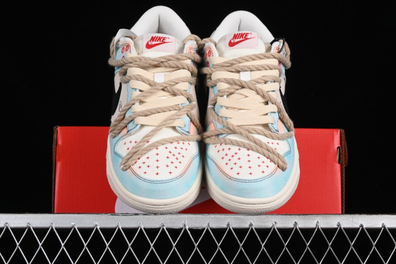 Nike Dunk Low Sky City Dopamine Gradient Sashiko Stitch Hemp Rope SB Low-top Casual Sneakers - DV0834-100