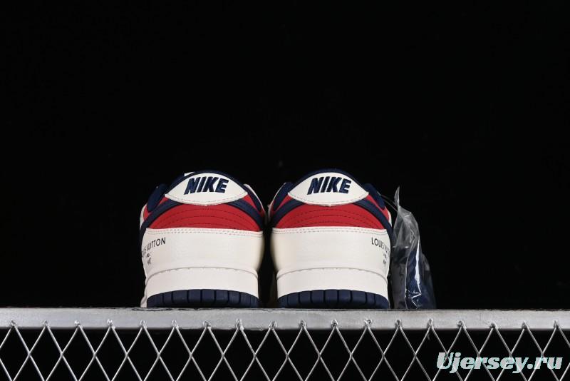 Nike SB Dunk Low LV Collaboration Anniversary High-End Custom Low-Top Casual Sneakers - XX2025-313