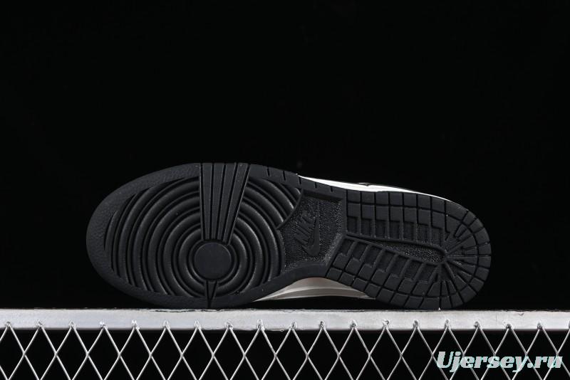 Nike SB Dunk Low Lightning Collaboration Off-White Black Starry Sky Anniversary High-End Custom Low-Top Casual Skate Shoes - XD1688-015