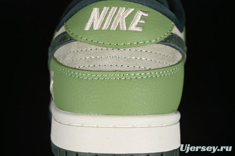 Nike SB Dunk Low UN Collaboration - Flying Spring Green Anniversary High-End Custom Low-Top Casual Skate Shoes - JH8310-959