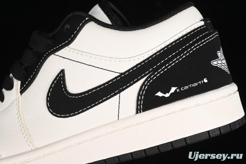 Nike Air Jordan 1 Low AJ1 Marvel Collaboration - Batman Custom High-End Low-Top Basketball Shoes - SJ6650-011