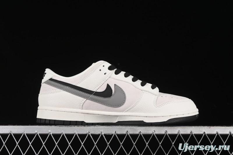 Nike SB Dunk Low Dior Collection - Beige Grey Black Swoosh Anniversary High-End Custom Low-Top Casual Skate Shoes - XD6188-041