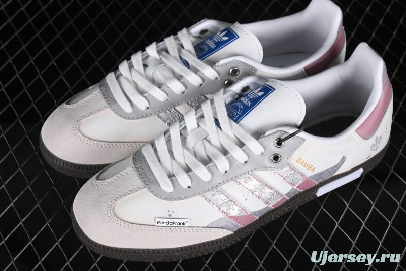 Adidas Originals Samba OG Low-Top Casual Sneakers with Panda Mischief Parachute Academy Design - B75806