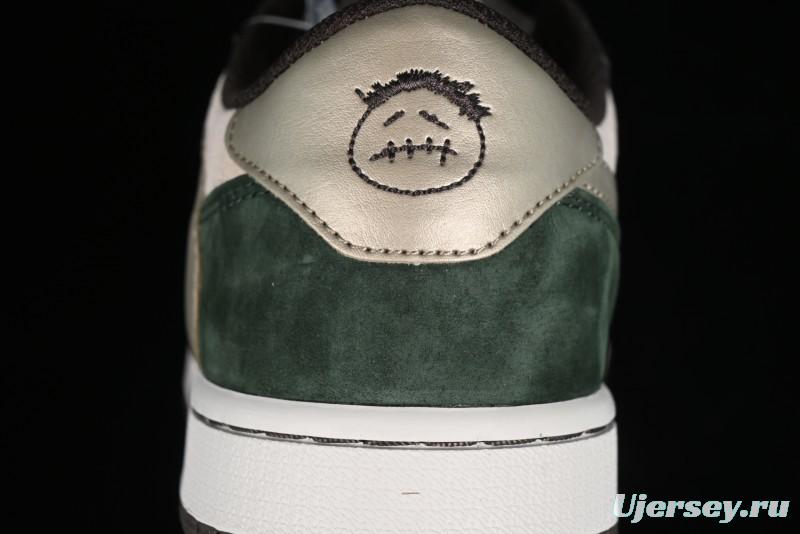Nike Travis Scott x Air Jordan 1 Low OG Retro Basketball Shoes - DM7866-818