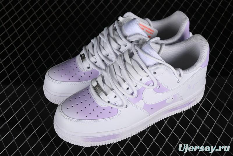 Nike Air Force 1 '07 Low Custom Spray Painting Romantic Message Low-Top Casual Sneakers - ZH0316-028