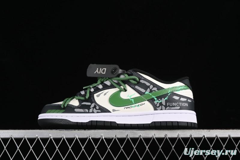 Nike Dunk Low FZBB Mechanical Theme SB Strap Low-Top Casual Sneakers - DD1391-100