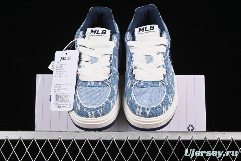 New York Yankees MLB Chunky Liner Denim Basic Platform Sandals - 3ASXCDC4N50BLS