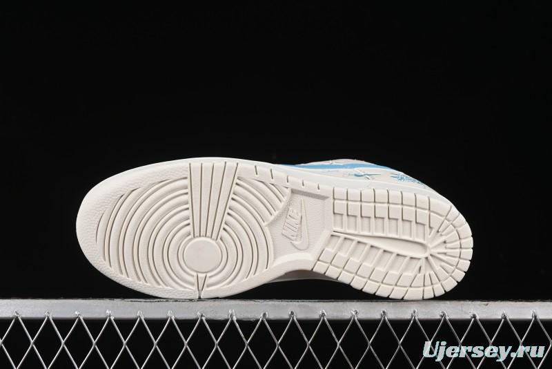 Nike SB Dunk Low Stussy Anniversary Custom Low-Top Casual Skate Shoes - SJ2068-281
