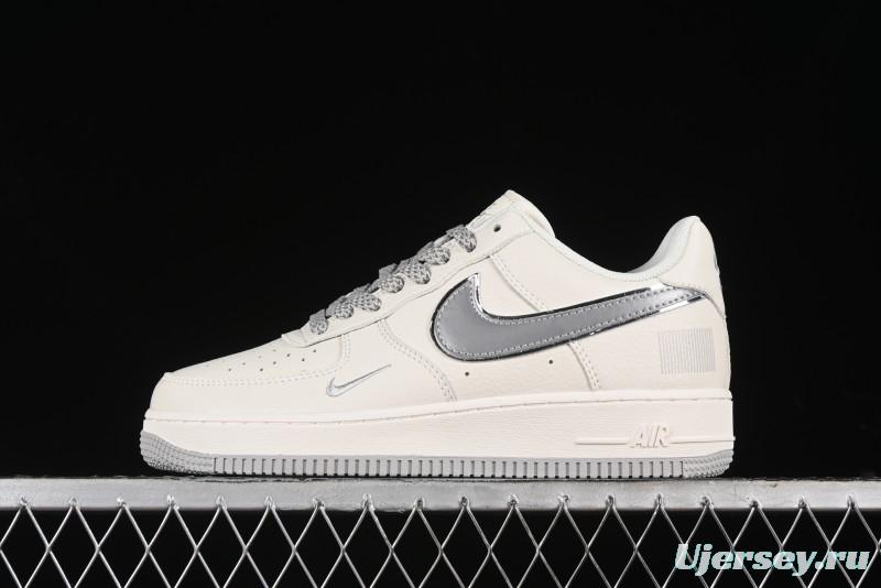 Nike Air Force 1 '07 Low QR Code Light Grey Starry Casual Sneakers - CU1836-963