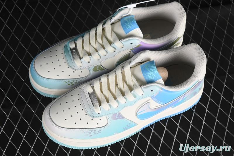 Nike Air Force 1 '07 Low Casual Sneakers "Crystal Dragon Palace" - DB3301-303