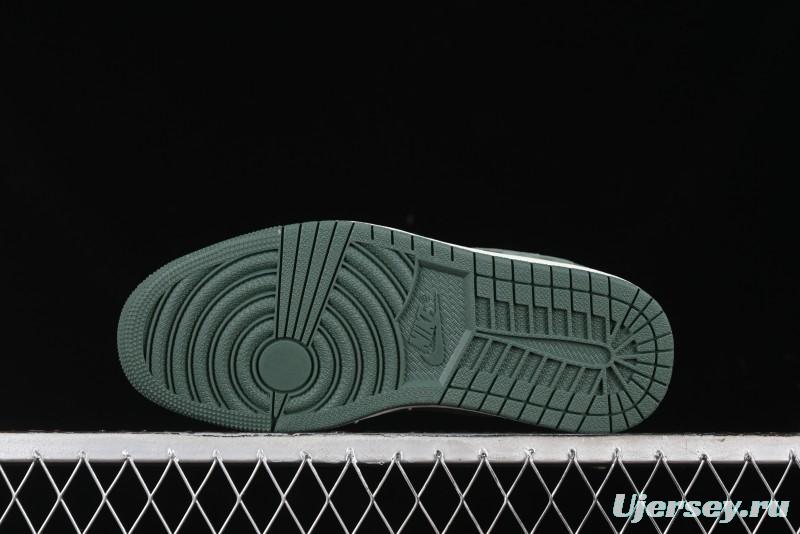 Nike Travis Scott x Fragment Design x Air Jordan 1 Low OG SP AJ1 Bape Collaboration - Camo Green Low Top Casual Sneakers - JH6088-614