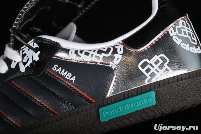 Adidas Originals Samba OG Low Top Casual Sneakers with Panda Mischief Design - IG1024