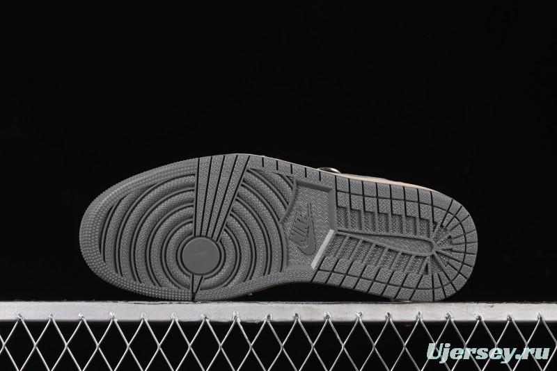 Nike Travis Scott x Fragment Design x Air Jordan 1 Low OG SP AJ1 Retro Sneakers - CH6336-013