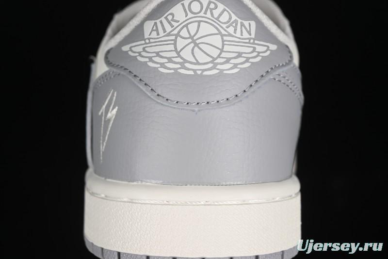 Nike Travis Scott x Fragment Design x Air Jordan 1 Low OG SP AJ1 Collaboration Sneakers - DM7866-021