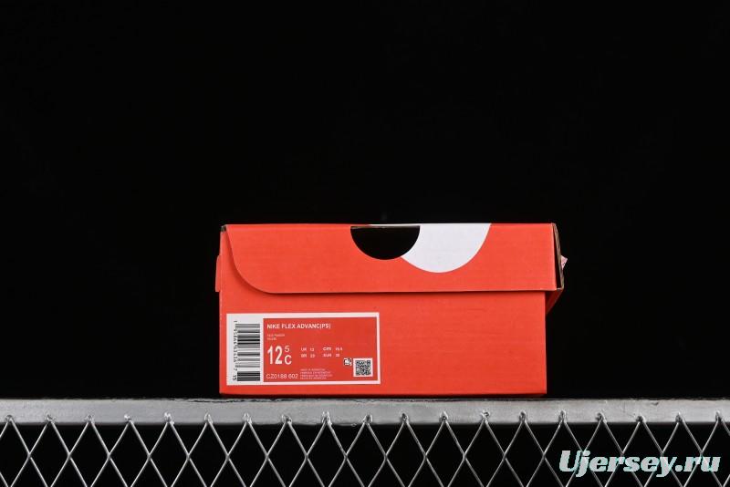 Nike Flex Advance Hook and Loop Breathable Soft Lightweight Kids Shoes - CZ0188-602