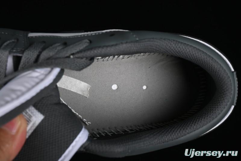 Nike Air Jordan 1 Low AJ1 Black Grey Low-Top Lifestyle Basketball Shoes - 553560-152