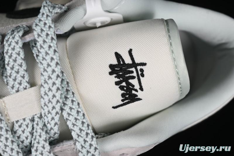 Nike Air Jordan 1 Low Stussy Collaboration - Black Blue Pigment Patchwork Retro Basketball Shoes - LJ6688-008