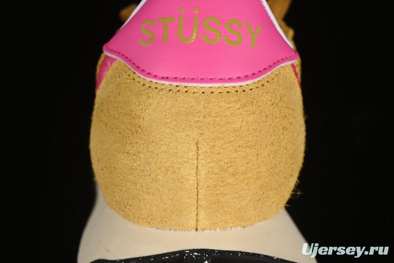 Stussy x Nike Roshe Run LD-1000 Comfortable Versatile Non-Slip Durable Waffle Low-Top Casual Running Shoes - FQ5369-700