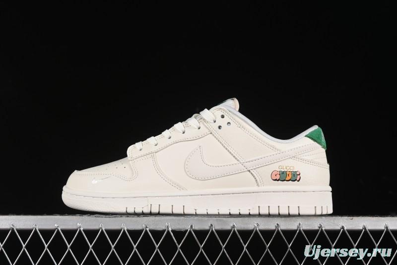 Nike SB Dunk Low Gucci Collaboration - Anniversary High-End Custom Low-Top Casual Sneakers - KK1688-051