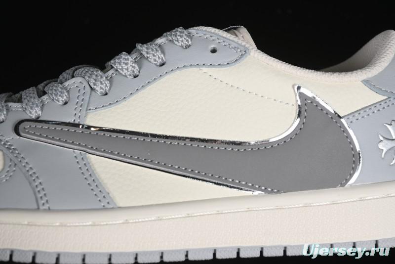 Nike Travis Scott x Fragment Design x Air Jordan 1 Low OG SP AJ1 Retro Sneakers - DM7866-016