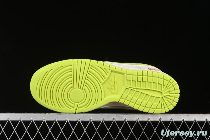 Nike SB Dunk Low Supreme Stone Island Collaboration - Fluorescent Beige Anniversary High-End Custom Low-Top Casual Skate Shoes - BB9866-005