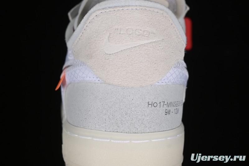 Nike Off White x Air Force 1 Low OW Transparent White Sneakers - AO4606-100