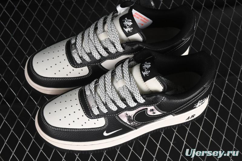 Nike Air Force 1 '07 Low Stussy Collaboration - Mythical Wukong Low-Top Casual Sneakers - XZ6188-555