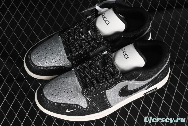 Nike Air Jordan 1 Low Retro Basketball Shoes Custom Starry Sky Design - SJ9950-012