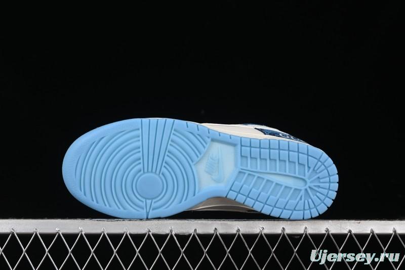 Nike SB Dunk Low Gucci Collaboration - Royal Blue Anniversary High-End Custom Low-Top Casual Sneakers CF3688-002