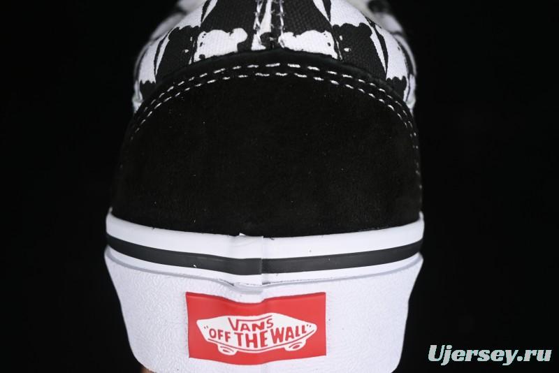 Vans Old Skool Checkerboard Bear Comfortable Slip-Resistant Cushioned Casual Vulcanized Sneakers - VN000D3CG03